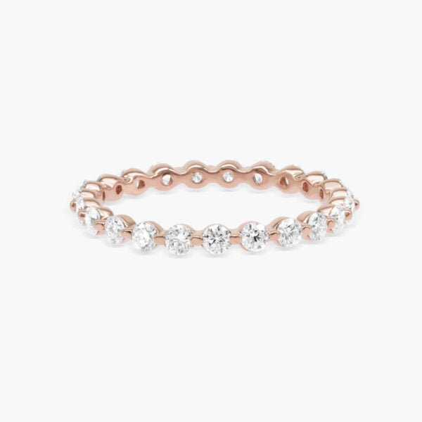 Floating Diamond Eternity Ring