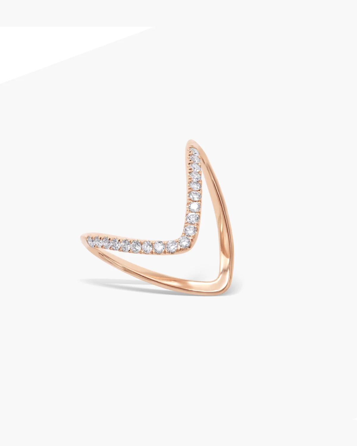 Diamond Vanki Ring on white background