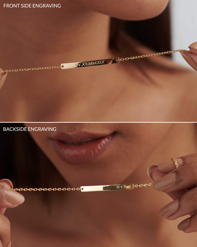 Engravable Bar Bracelet | Foroworld |
